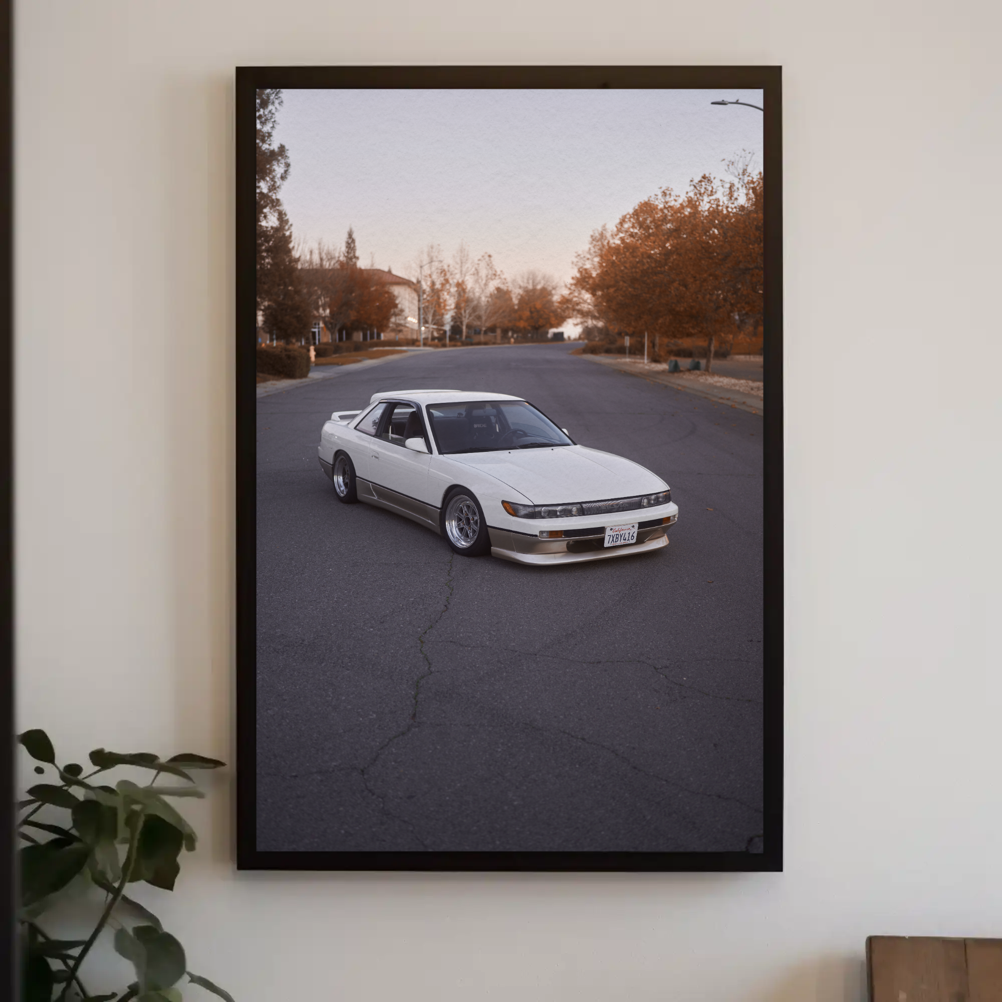 Nissan 240sx S13 Silvia Automotive Car Poster #007 - Throttle Designs