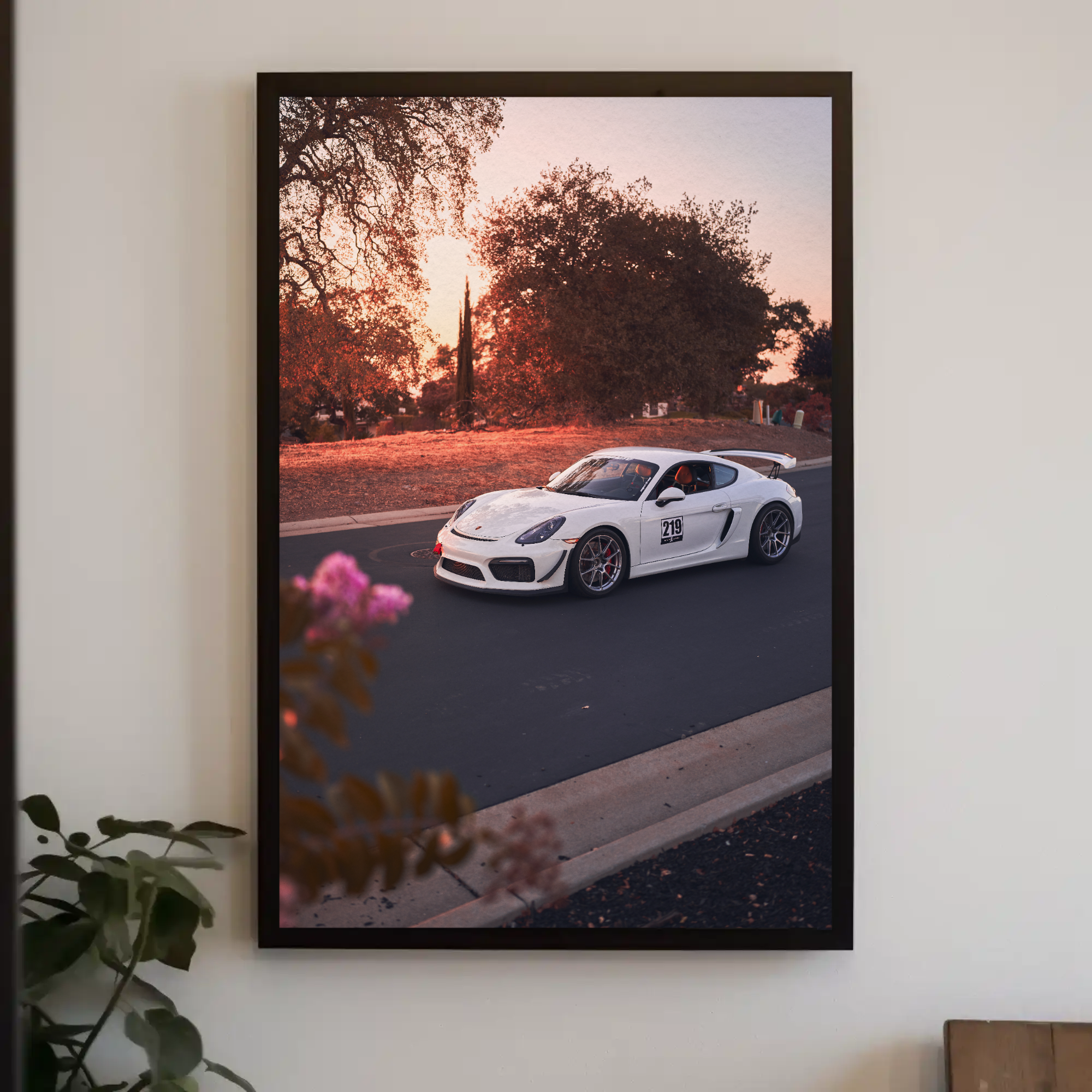 Porsche GT4 Automotive Car Poster #002 - Throttle Designs