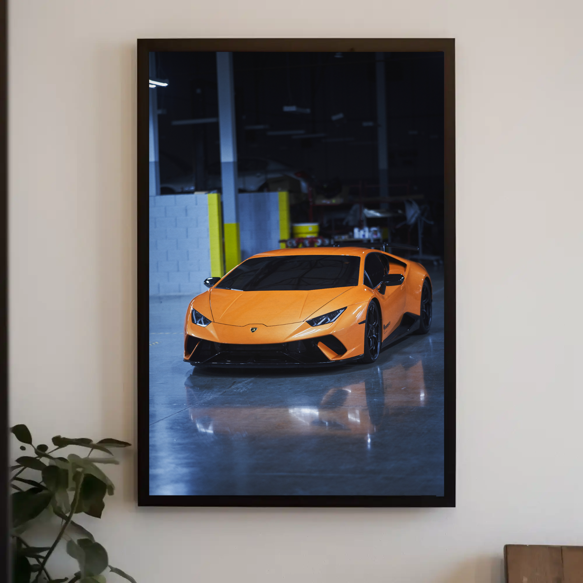 Lamborghini Huracan Automotive Car Poster #021 - Throttle Designs