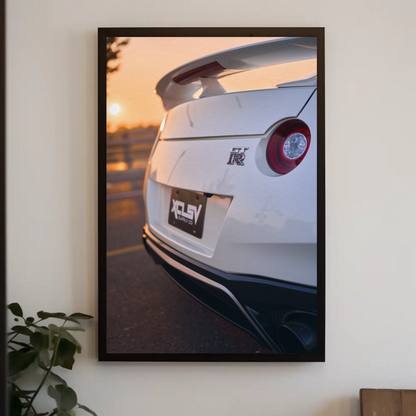 Nissan GTR R35 Automotive Car Poster #004 - Throttle Designs