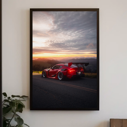 Stunning Toyota Supra Mk5 JDM Car Poster #005 for Auto Enthusiasts - Throttle Designs