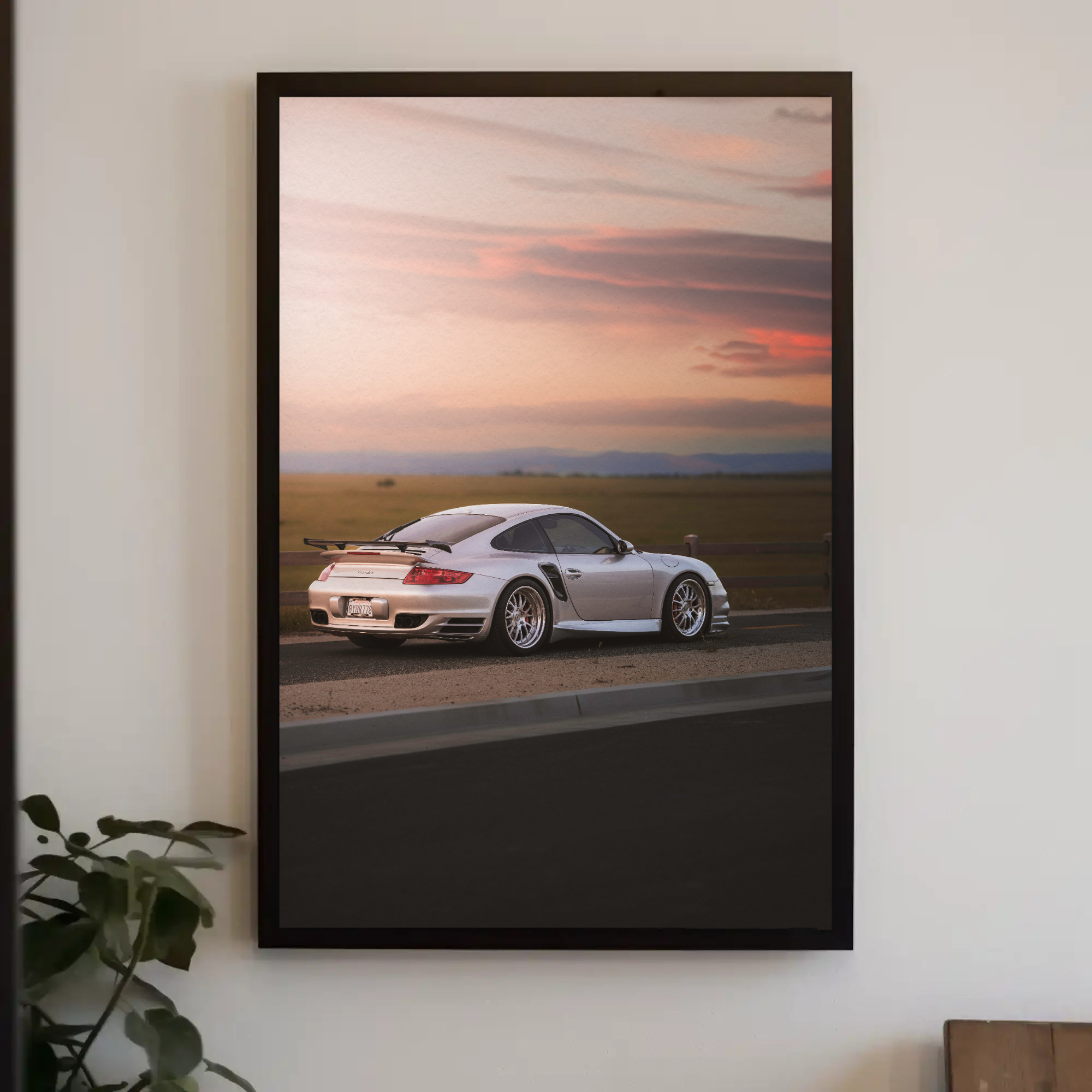 Porsche 911 Turbo Automotive Car Poster #003 - Throttle Designs