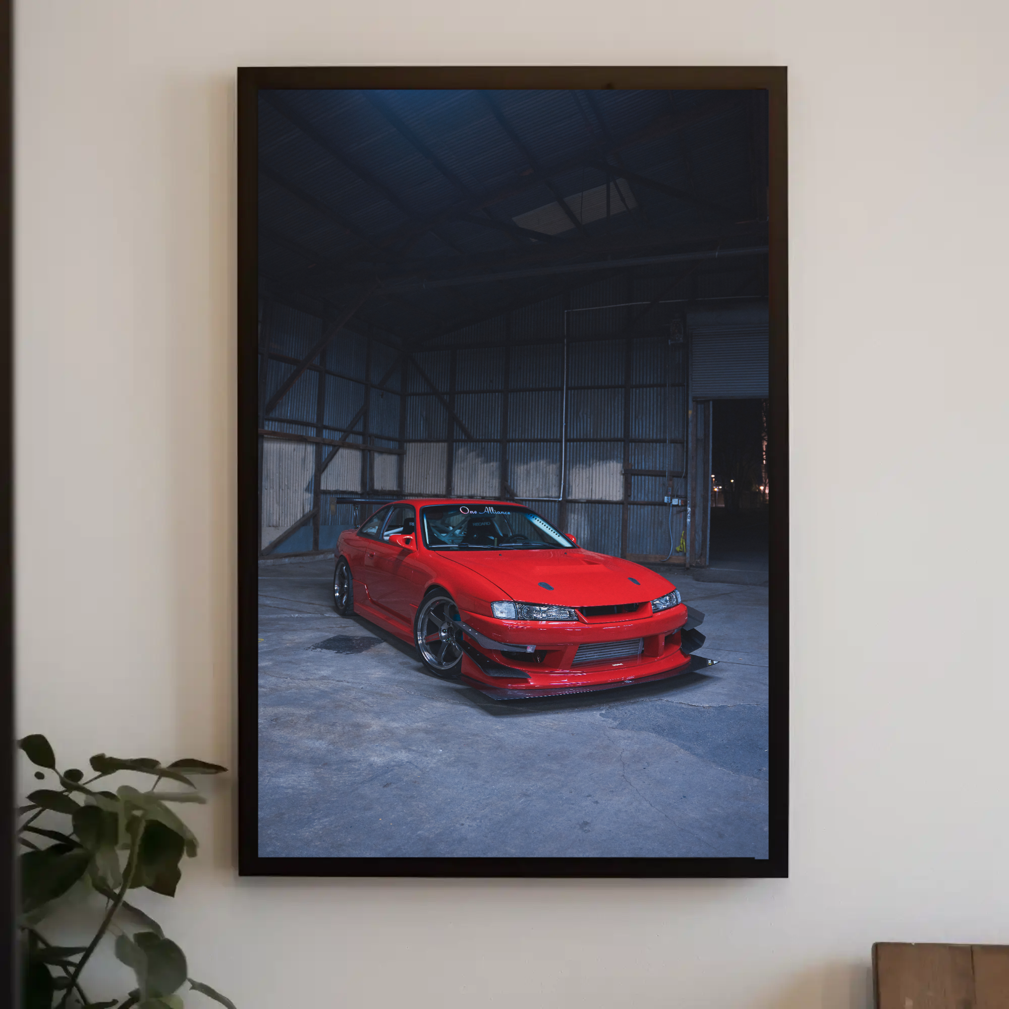 Nissan 240sx S14 Kouki Automotive Car Poster #001 - Throttle Designs