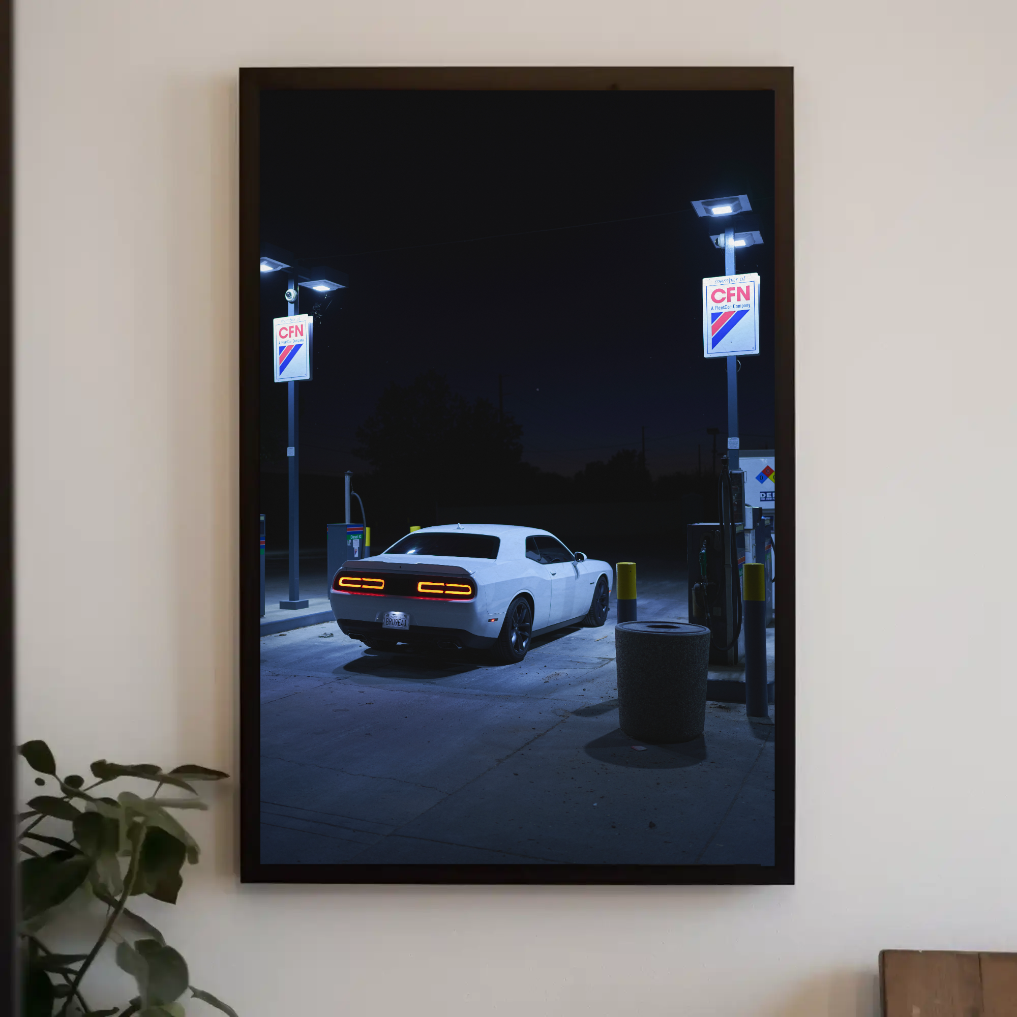 Dodge Challenger Automotive Car Poster #002 - Throttle Designs