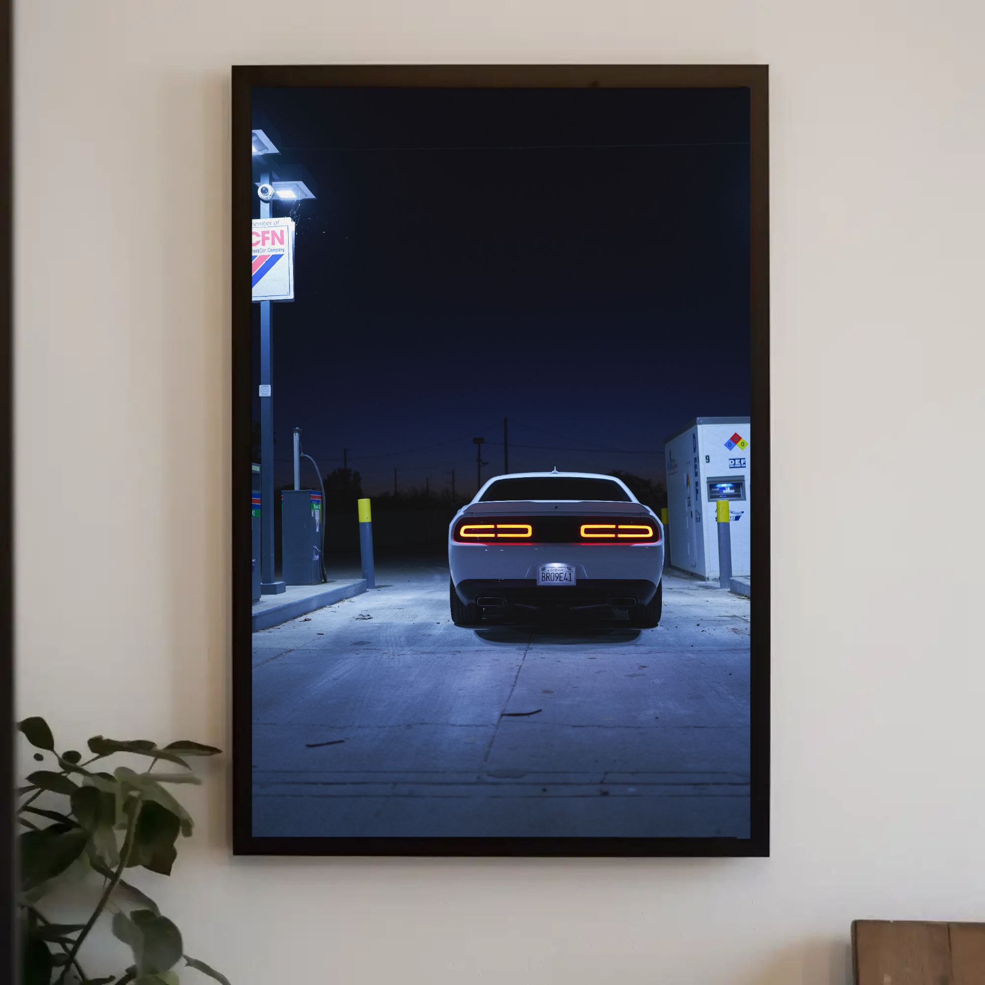 Dodge Challenger Automotive Car Poster #003 - Throttle Designs