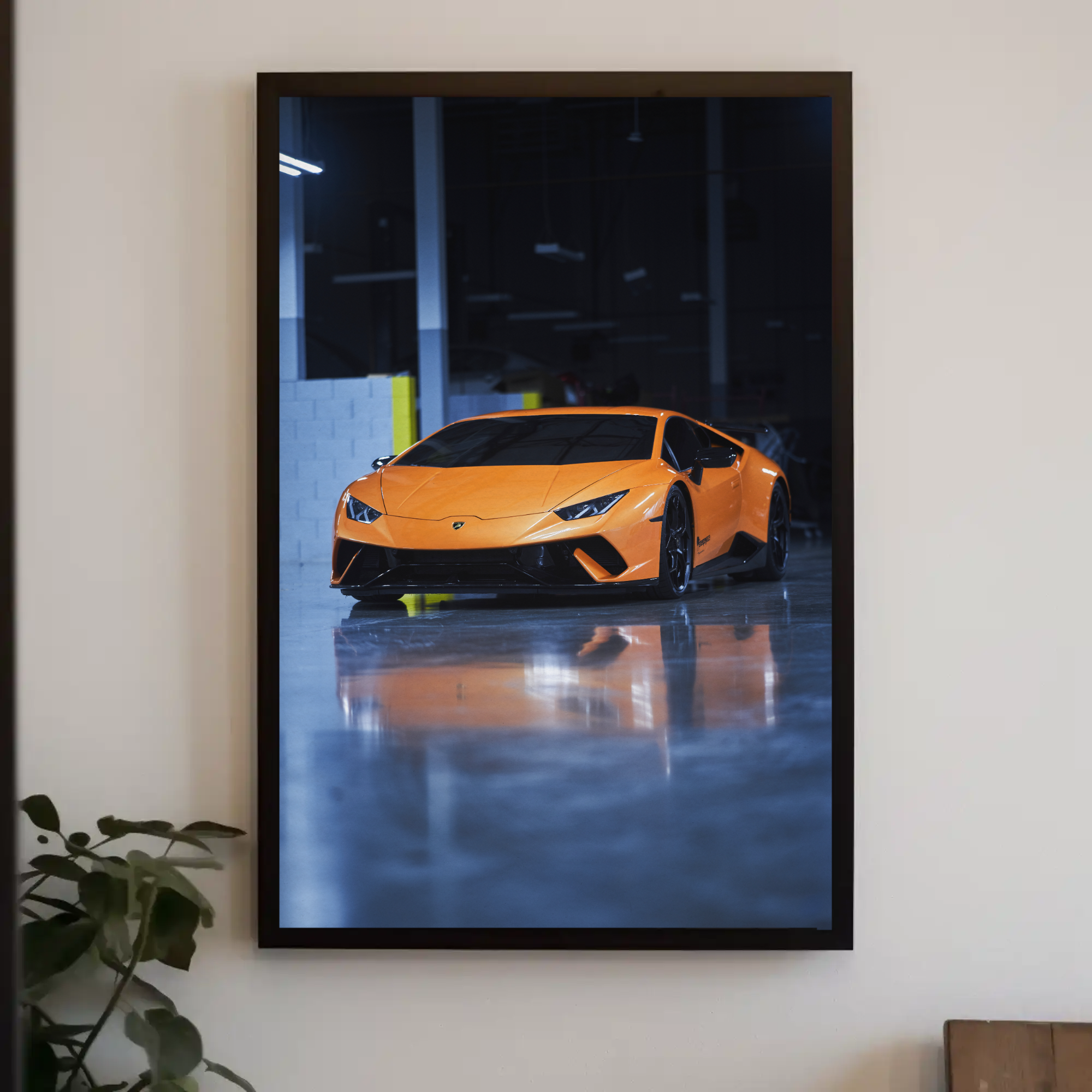 Lamborghini Huracan Automotive Car Poster #022 - Throttle Designs