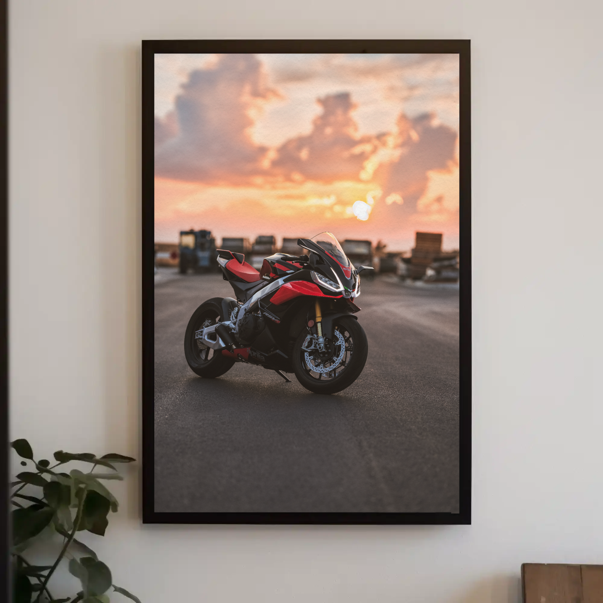 Aprilia RSV4 1100 Factory Motorcycle Poster #003 - Throttle Designs