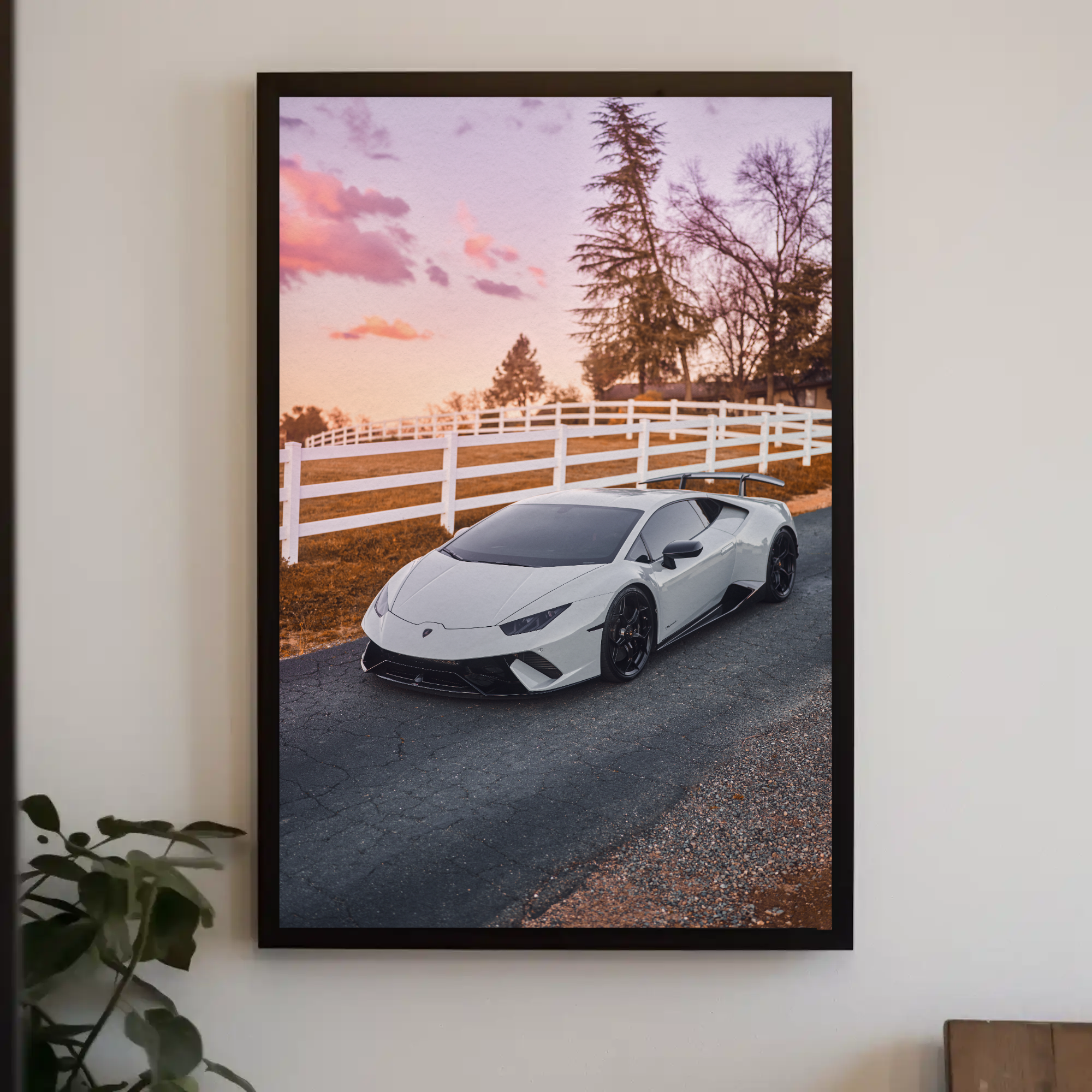 Lamborghini Huracan Automotive Car Poster #006 - Throttle Designs