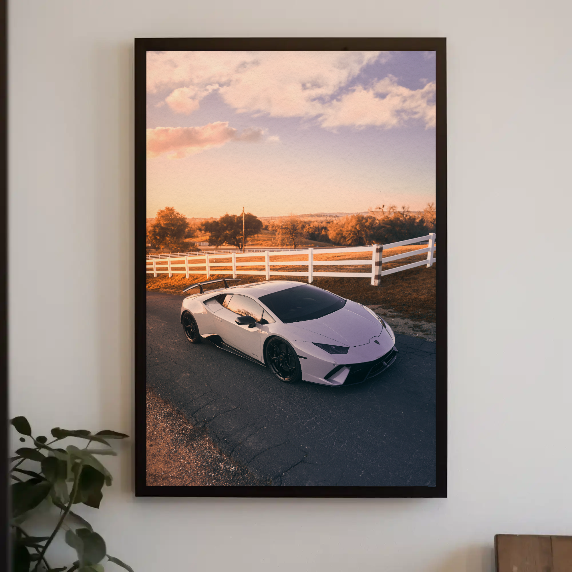 Lamborghini Huracan Automotive Car Poster #012 - Throttle Designs