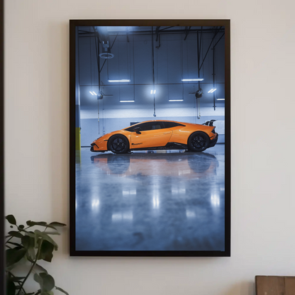 Lamborghini Huracan Automotive Car Poster #019 - Throttle Designs