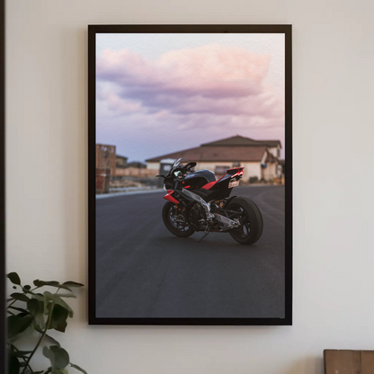 Aprilia RSV4 1100 Factory Motorcycle Poster #005 - Throttle Designs