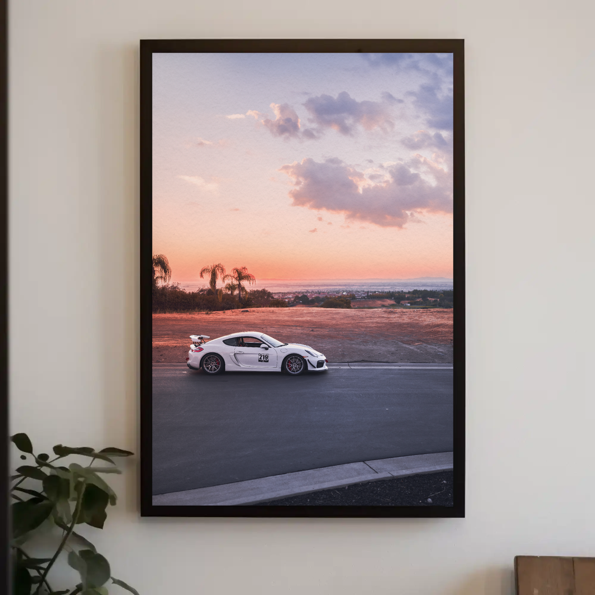 Porsche GT4 Automotive Car Poster #003 - Throttle Designs