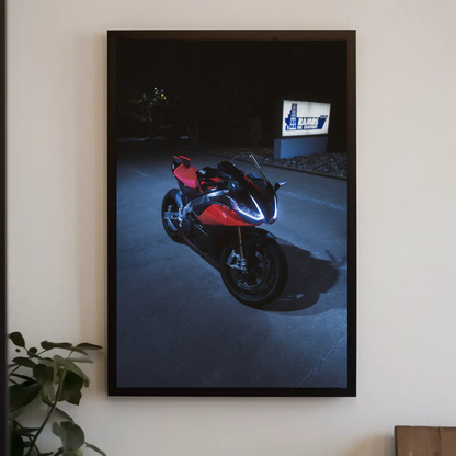 Aprilia RSV4 1100 Factory Motorcycle Poster #013 - Throttle Designs