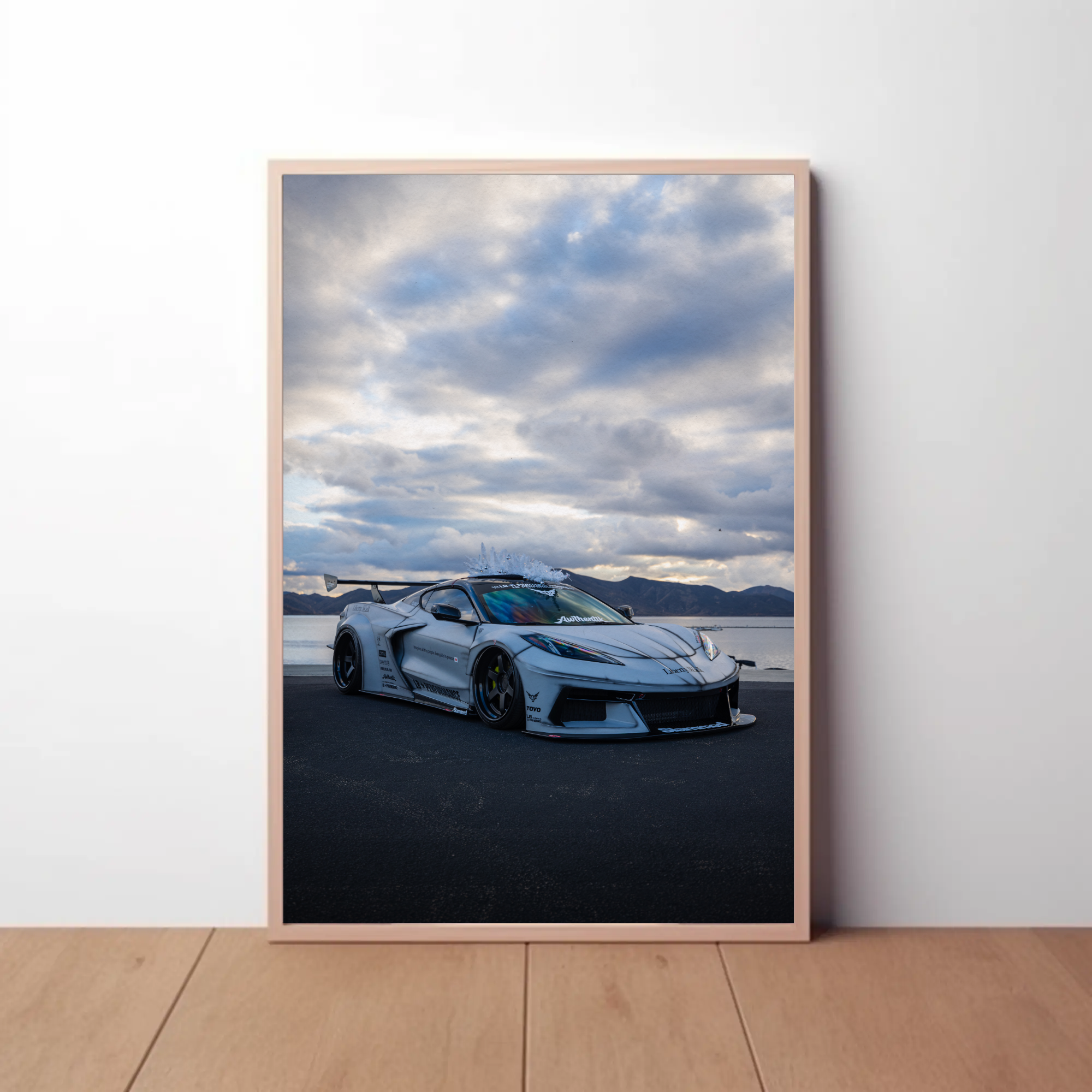 Chevrolet C8 Corvette Wall Art Print #001 - Premium Satin Poster