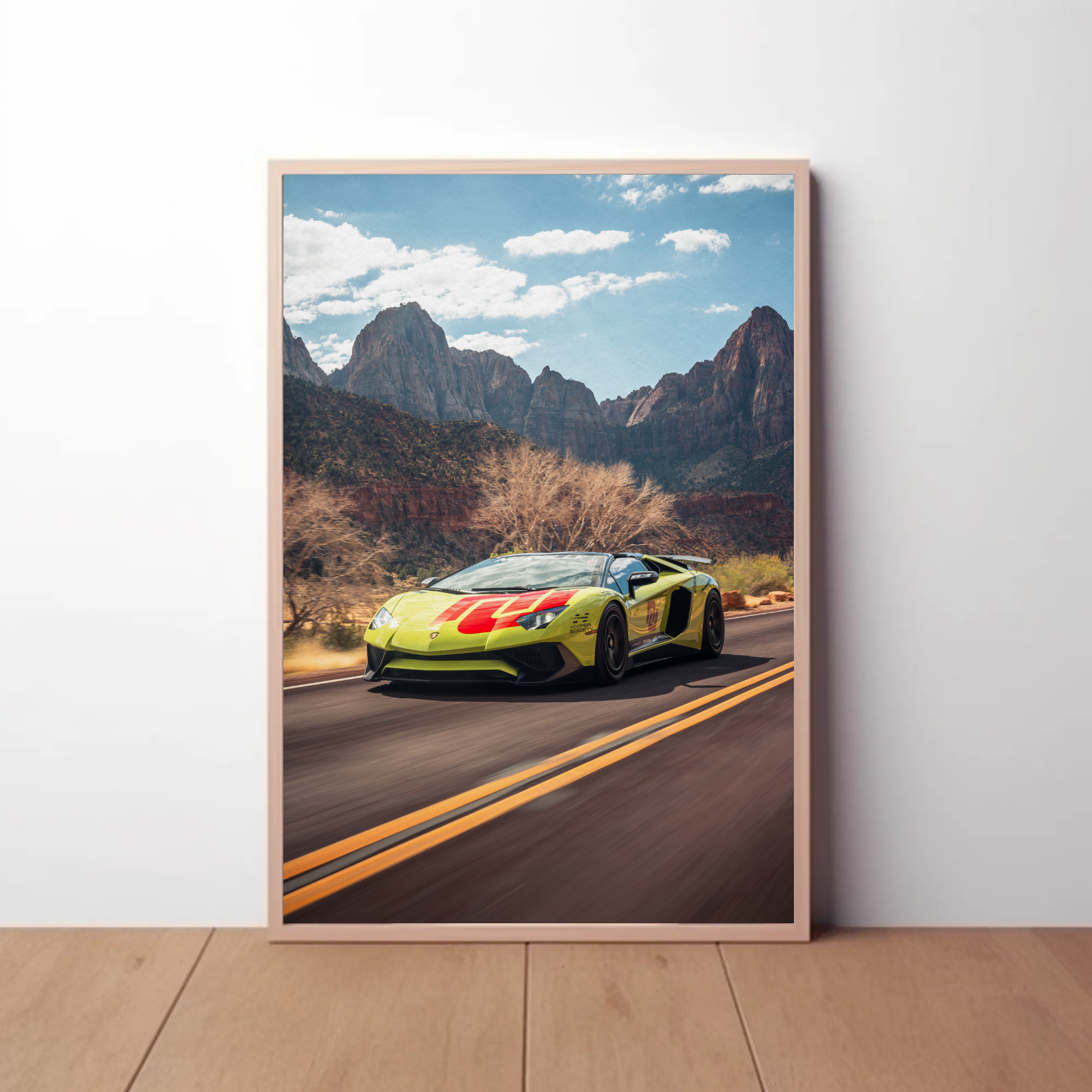 Lamborghini Aventador SVJ Art Print Poster #002 - Premium Wall Decor