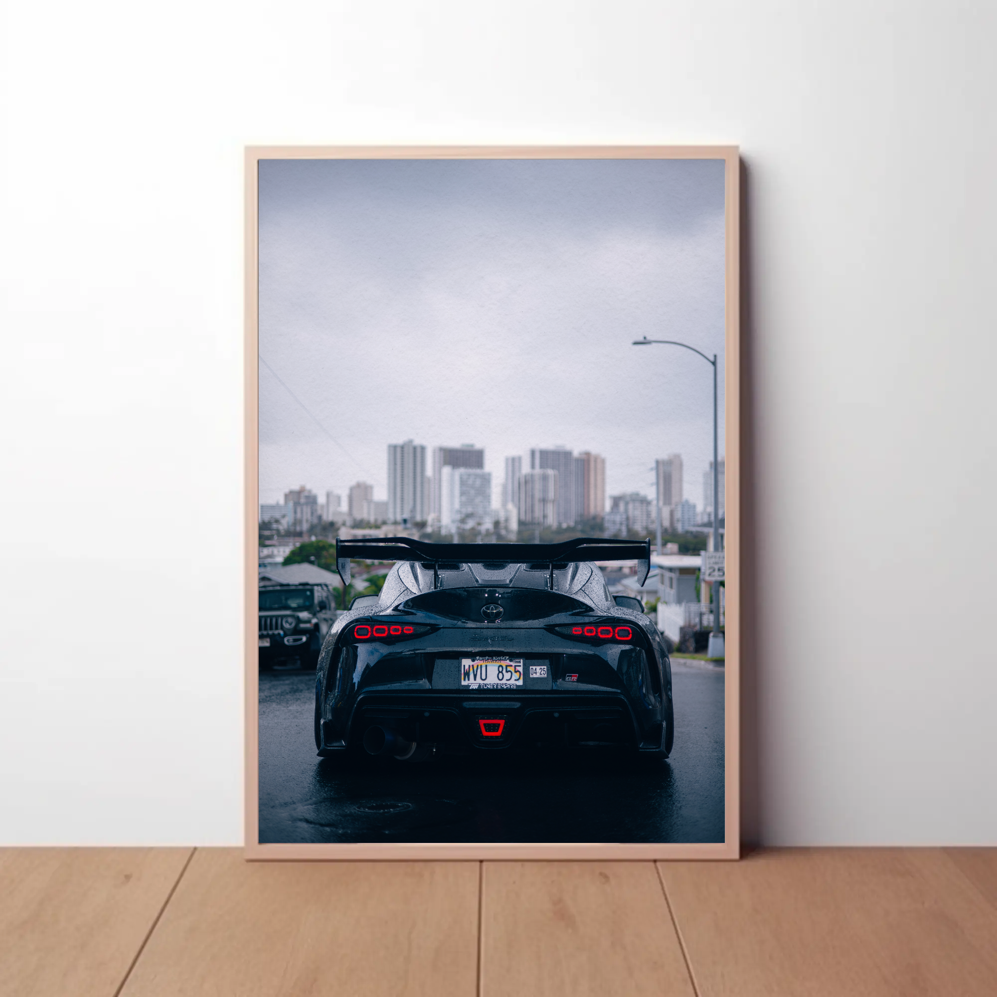 Toyota Supra Mk5 Car Art Print Poster #009 - Premium Wall Decor