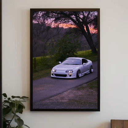 Toyota Supra MK4 Automotive Car Poster #030 - Throttle Designs