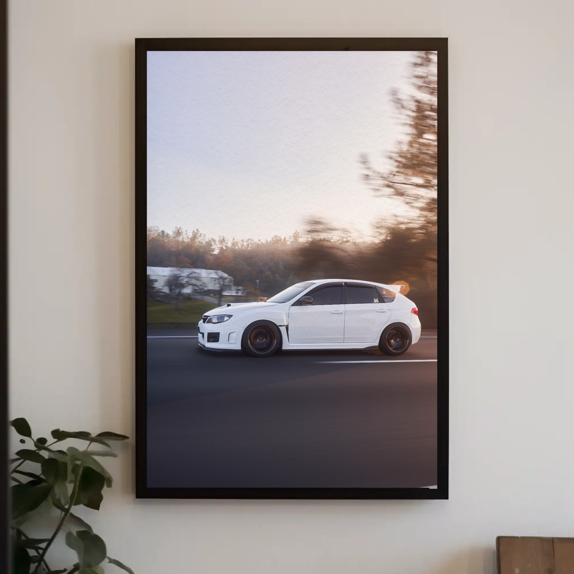 Subaru WRX STI Automotive Car Poster #001 - Throttle Designs