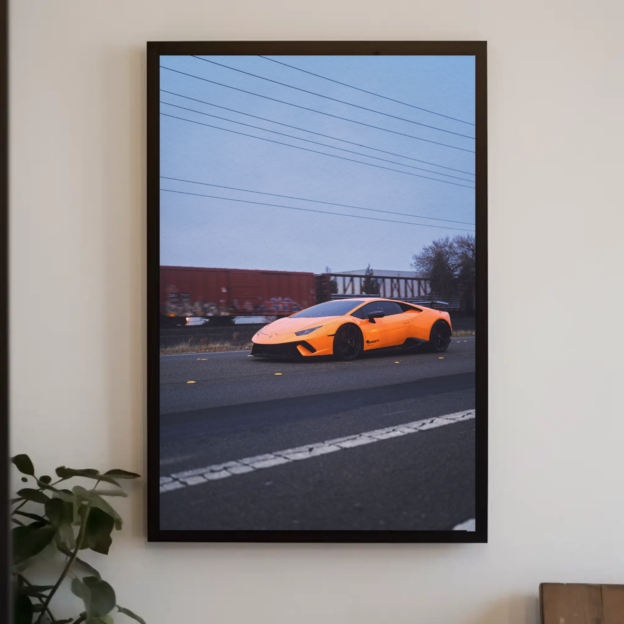 Lamborghini Huracan Automotive Car Poster #042 - Throttle Designs