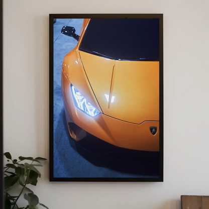 Lamborghini Huracan Automotive Car Poster #033 - Throttle Designs