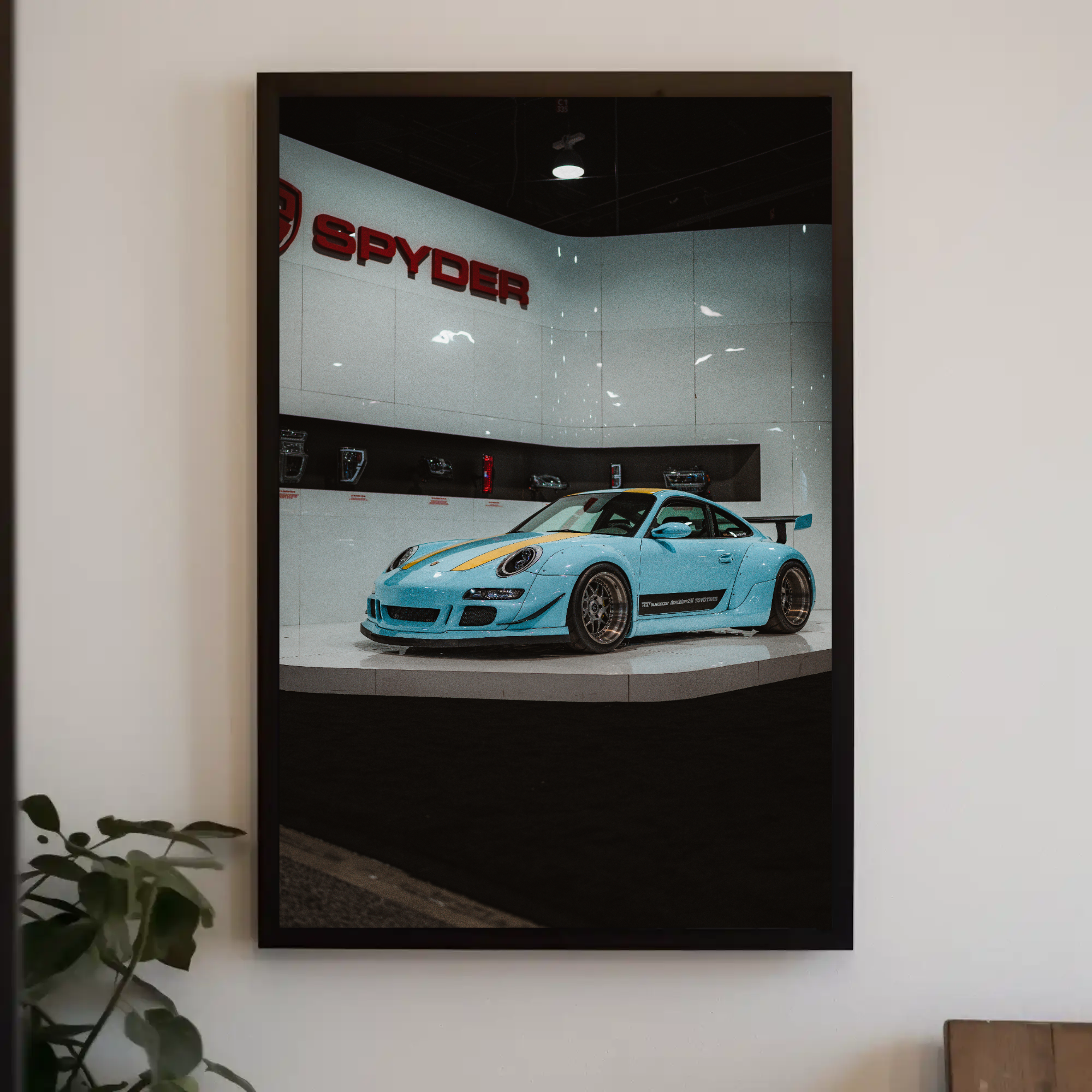 Porsche 911 Carrera 4 Automotive Car Poster #001 - Throttle Designs