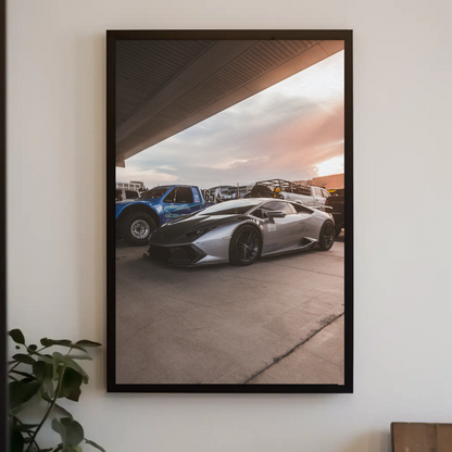 Lamborghini Huracan Automotive Car Poster #057 - Throttle Designs