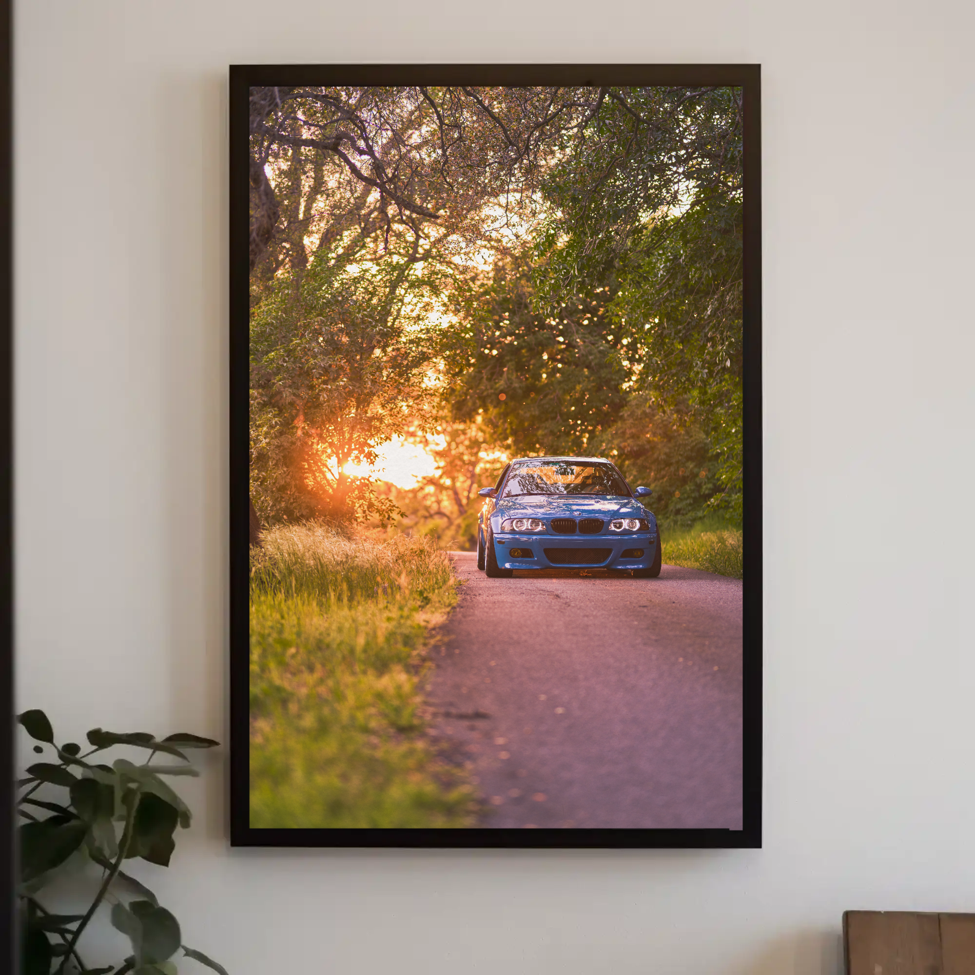 BMW E46 M3 Automotive Car Poster #006 - Throttle Designs