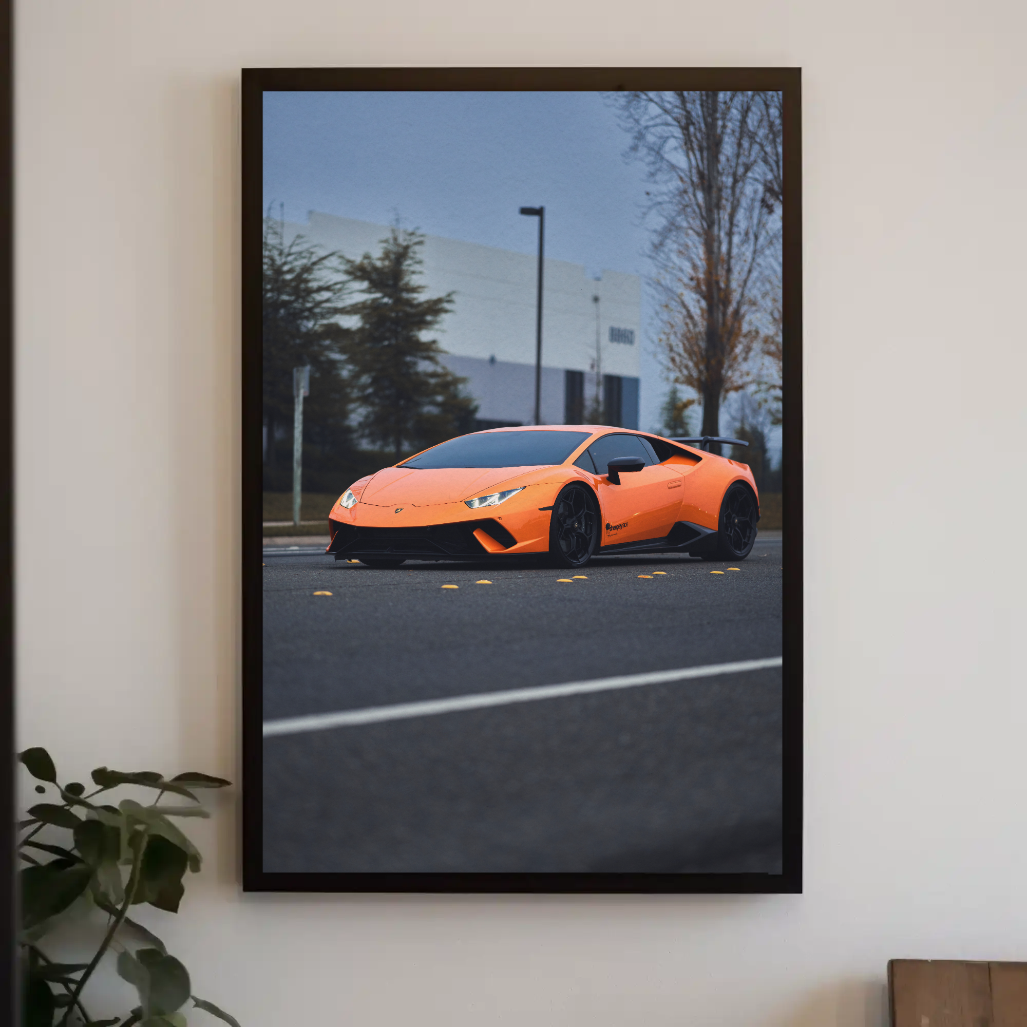 Lamborghini Huracan Automotive Car Poster #048 - Throttle Designs