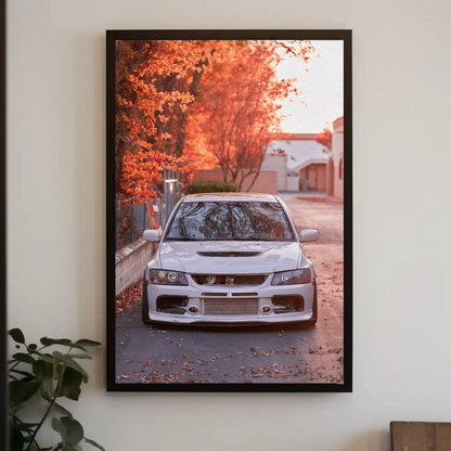 Mitsubishi Evo 8 Automotive Car Poster #005 - Throttle Designs