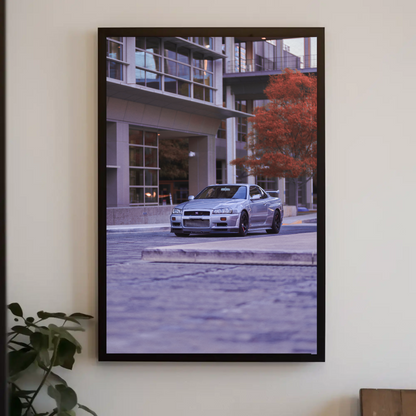 Nissan GTR R34 Skyline Automotive Car Poster #002 - Throttle Designs