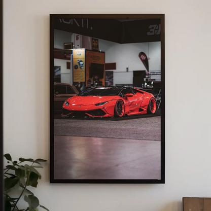 Lamborghini Huracan Automotive Car Poster #055 - Throttle Designs