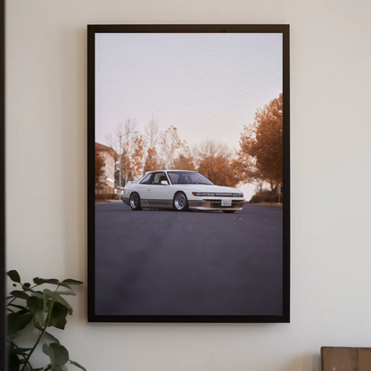 Nissan 240sx S13 Silvia Automotive Car Poster #006 - Throttle Designs