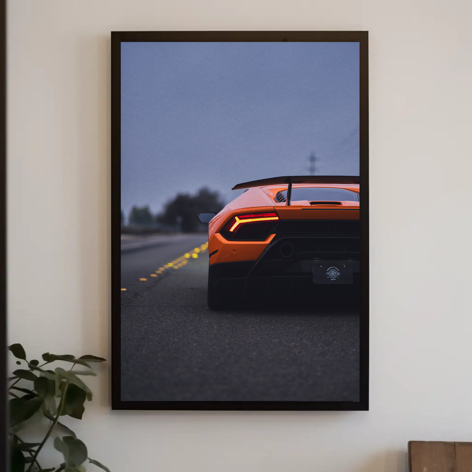 Lamborghini Huracan Automotive Car Poster #045 - Throttle Designs