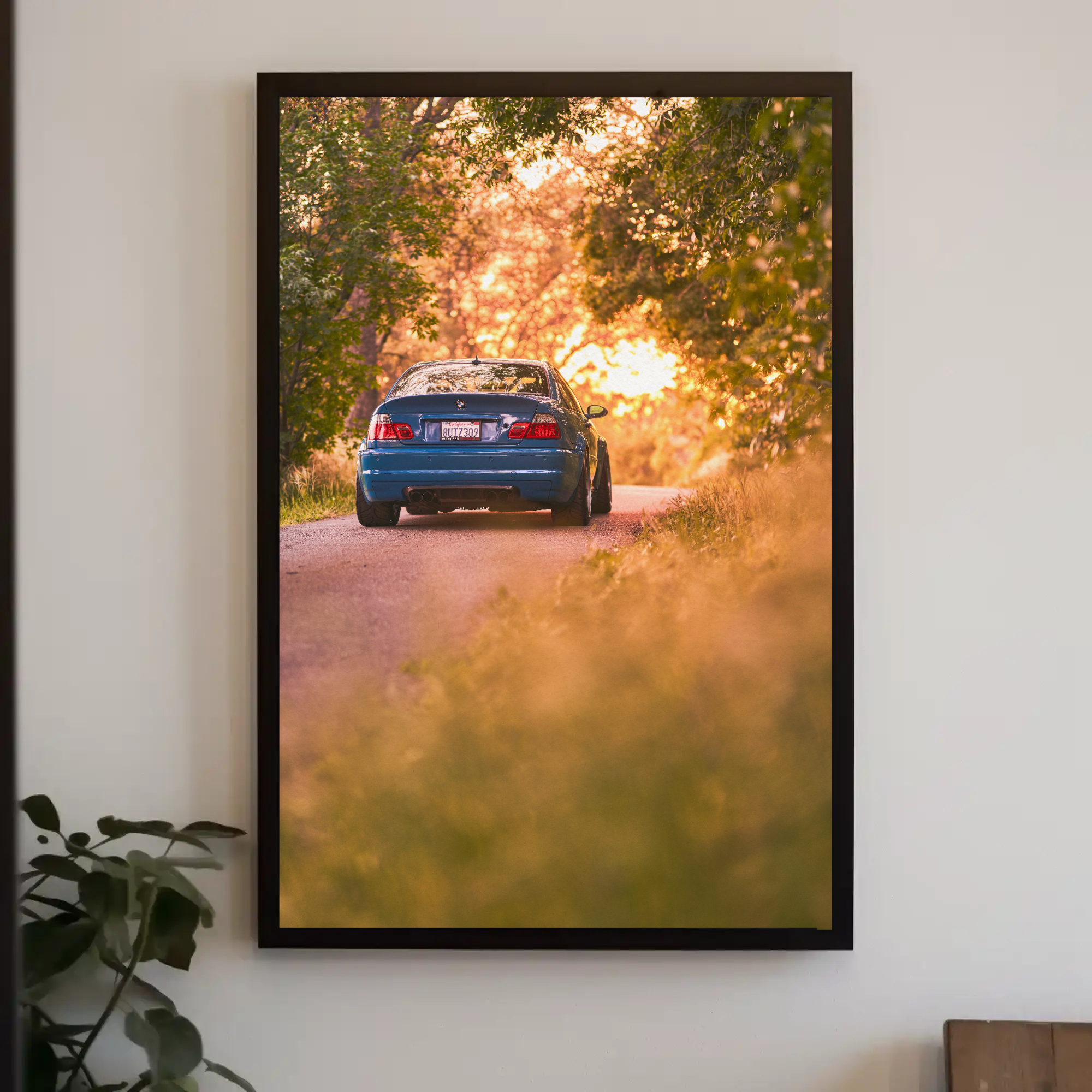 BMW E46 M3 Automotive Car Poster #011 - Throttle Designs