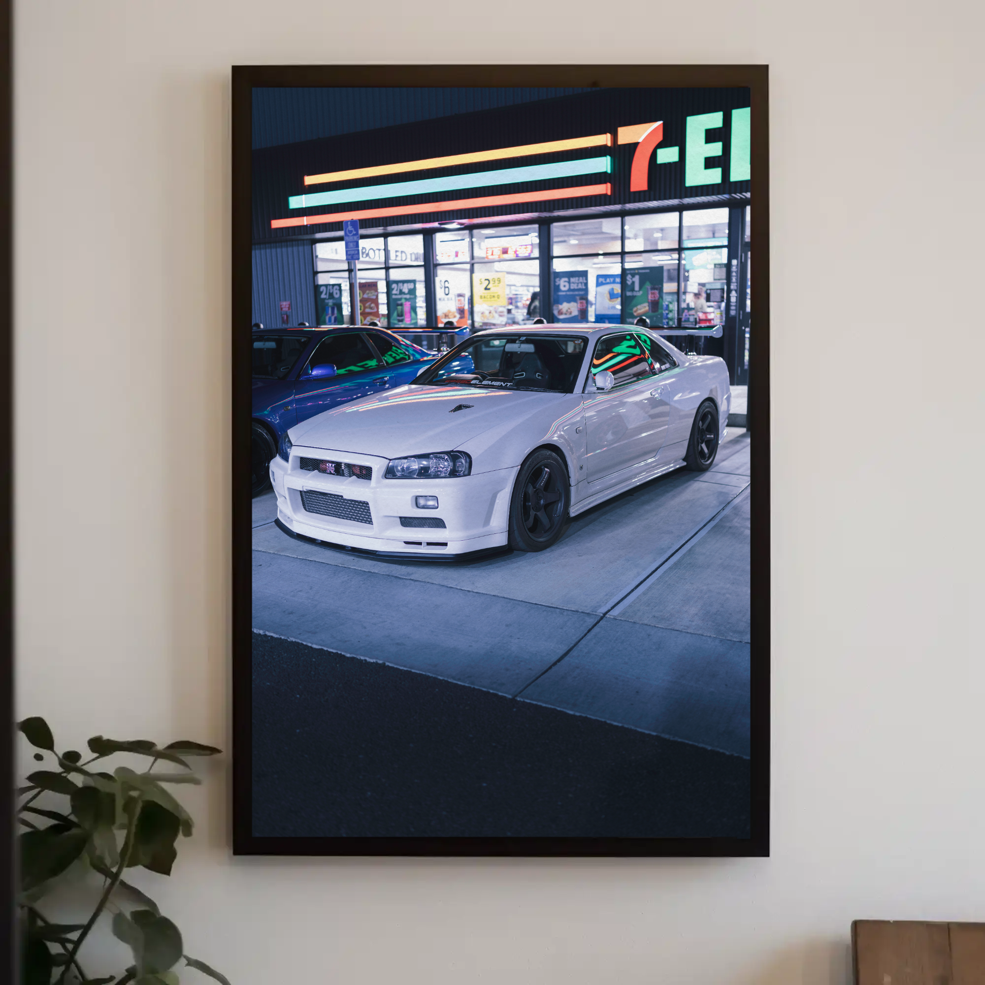 Nissan GTR R34 Skyline Automotive Car Poster #016 - Throttle Designs