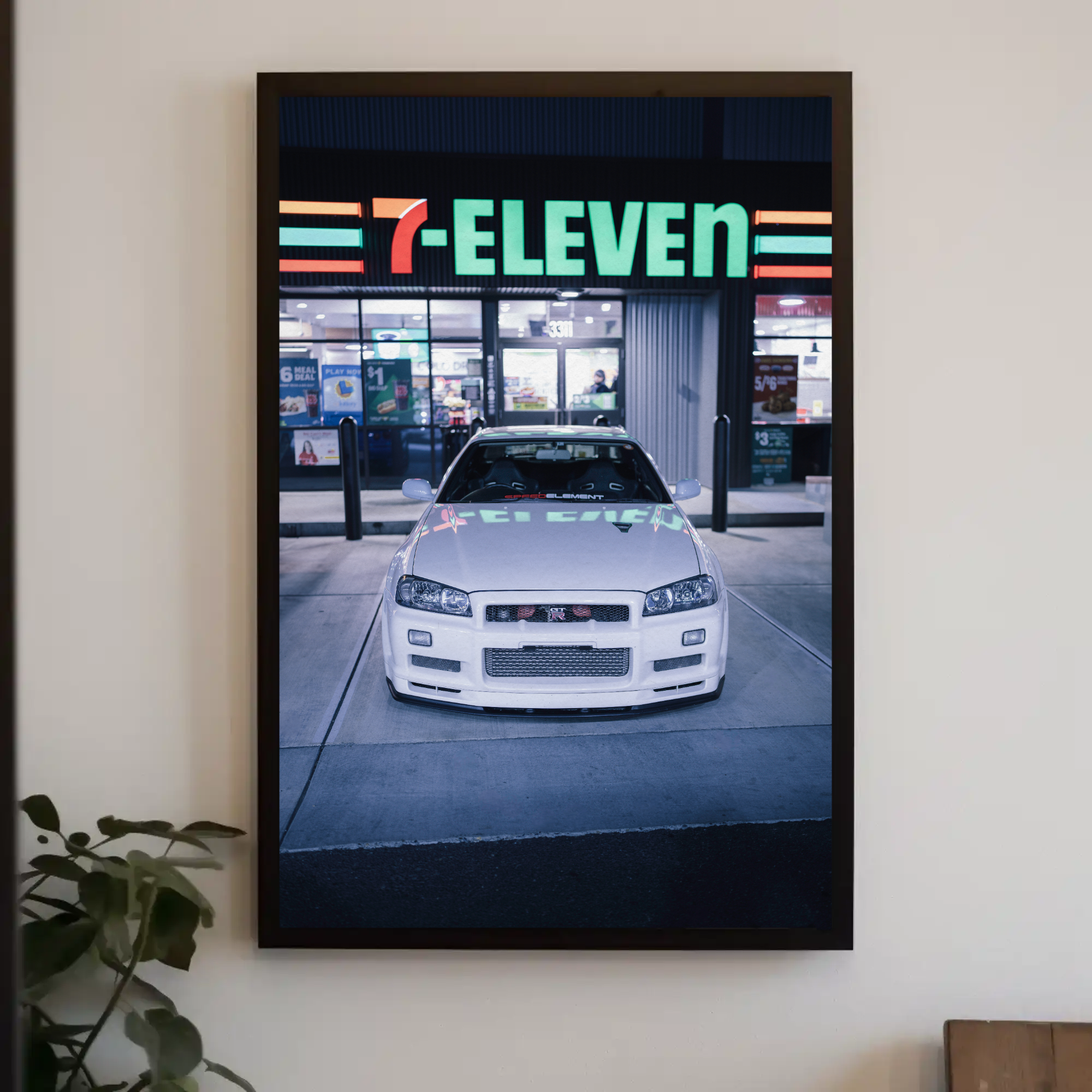 Nissan GTR R34 Skyline Automotive Car Poster #020 - Throttle Designs