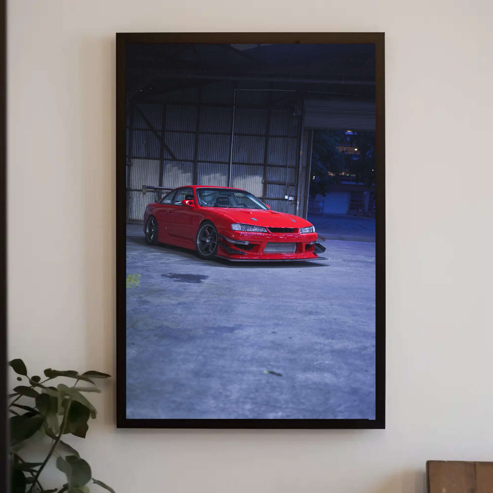 Nissan 240sx S14 Kouki Automotive Car Poster #003 - Throttle Designs