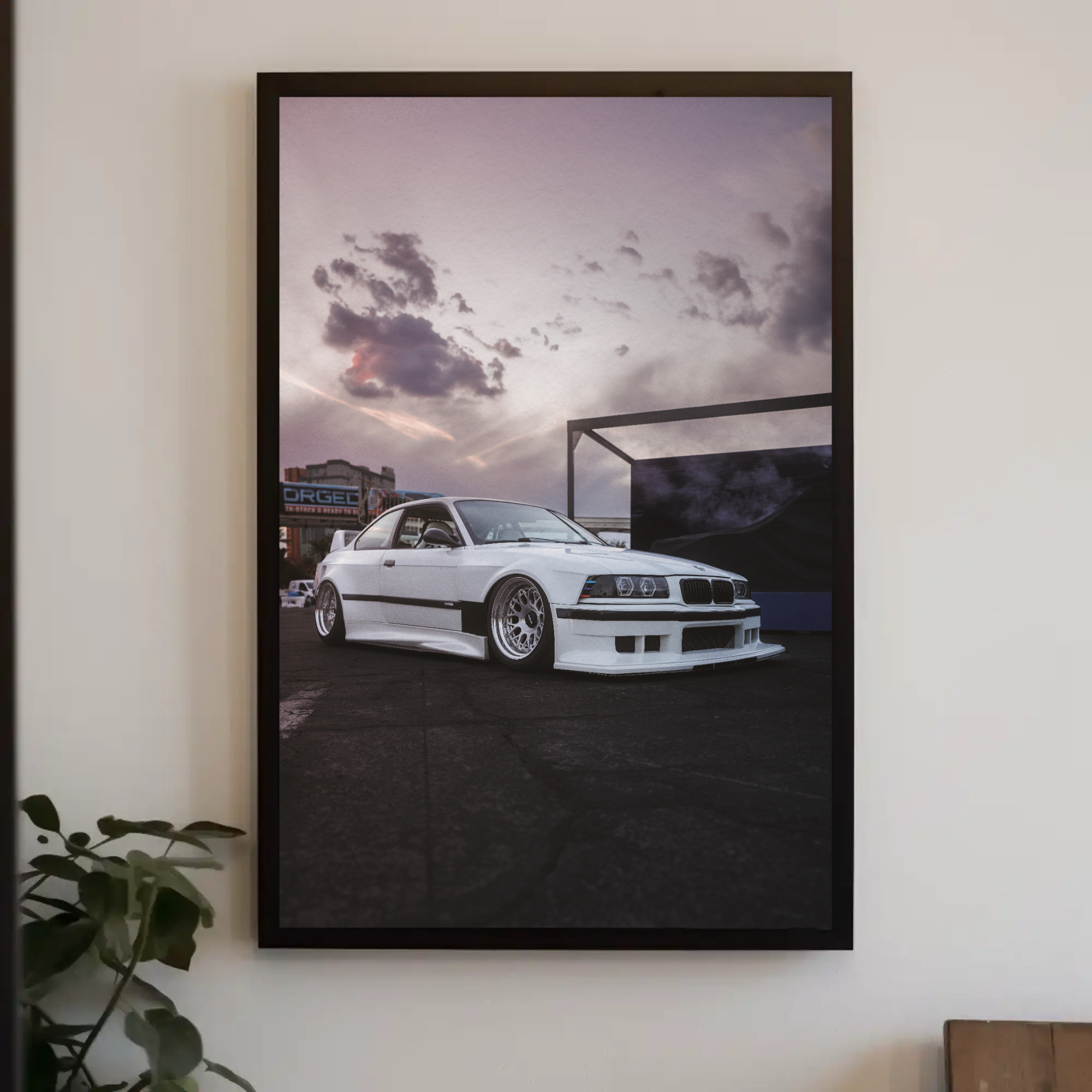 BMW E36 M3 Automotive Car Poster #003 - Throttle Designs