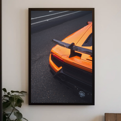 Lamborghini Huracan Automotive Car Poster #044 - Throttle Designs