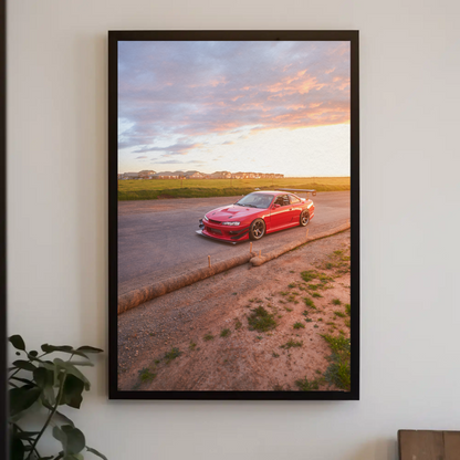 Nissan 240sx S14 Kouki Automotive Car Poster #006 - Throttle Designs