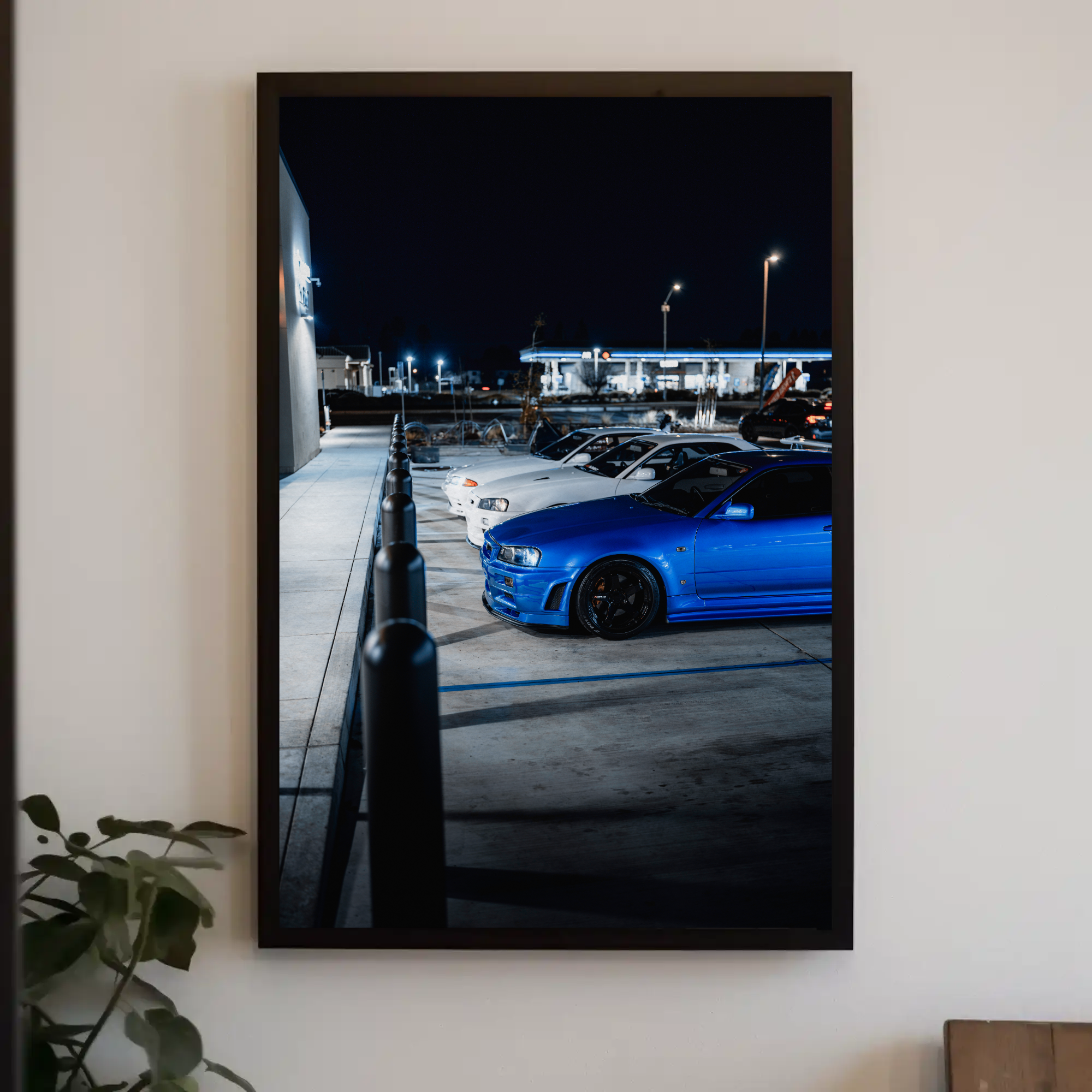 Nissan GTR R32 and R34 Skyline Automotive Car Poster #002 - Throttle Designs