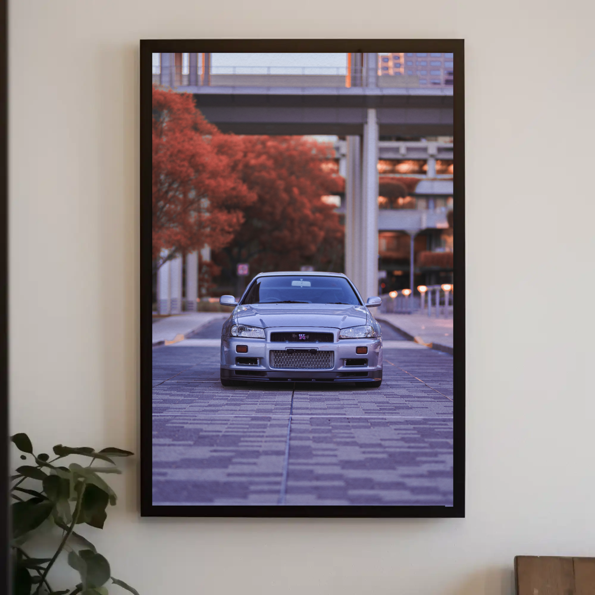 Nissan GTR R34 Skyline Automotive Car Poster #001 - Throttle Designs