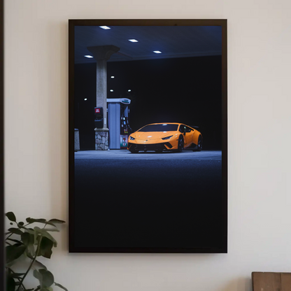 Lamborghini Huracan Automotive Car Poster #027 - Throttle Designs