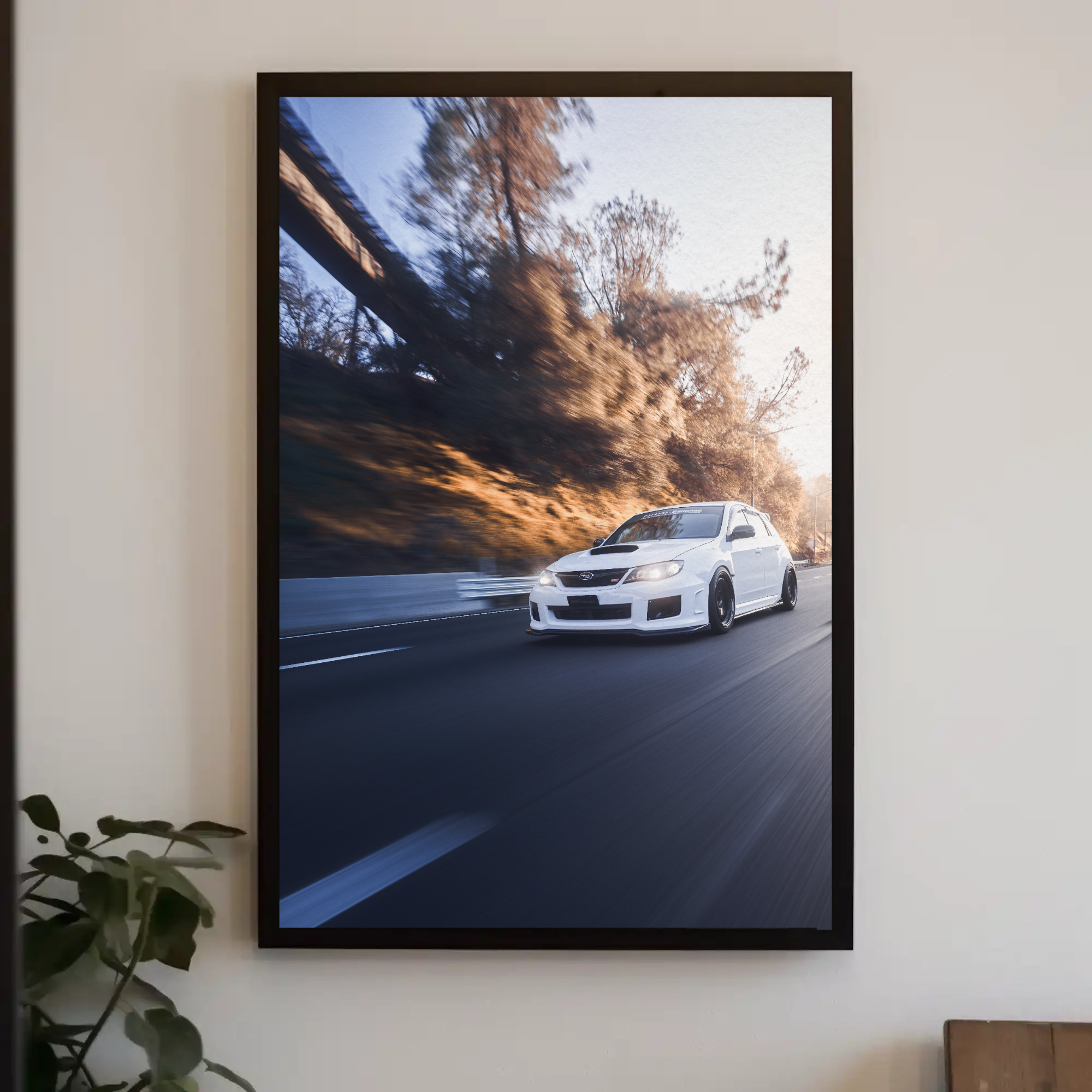 Subaru WRX STI Automotive Car Poster #002 - Throttle Designs