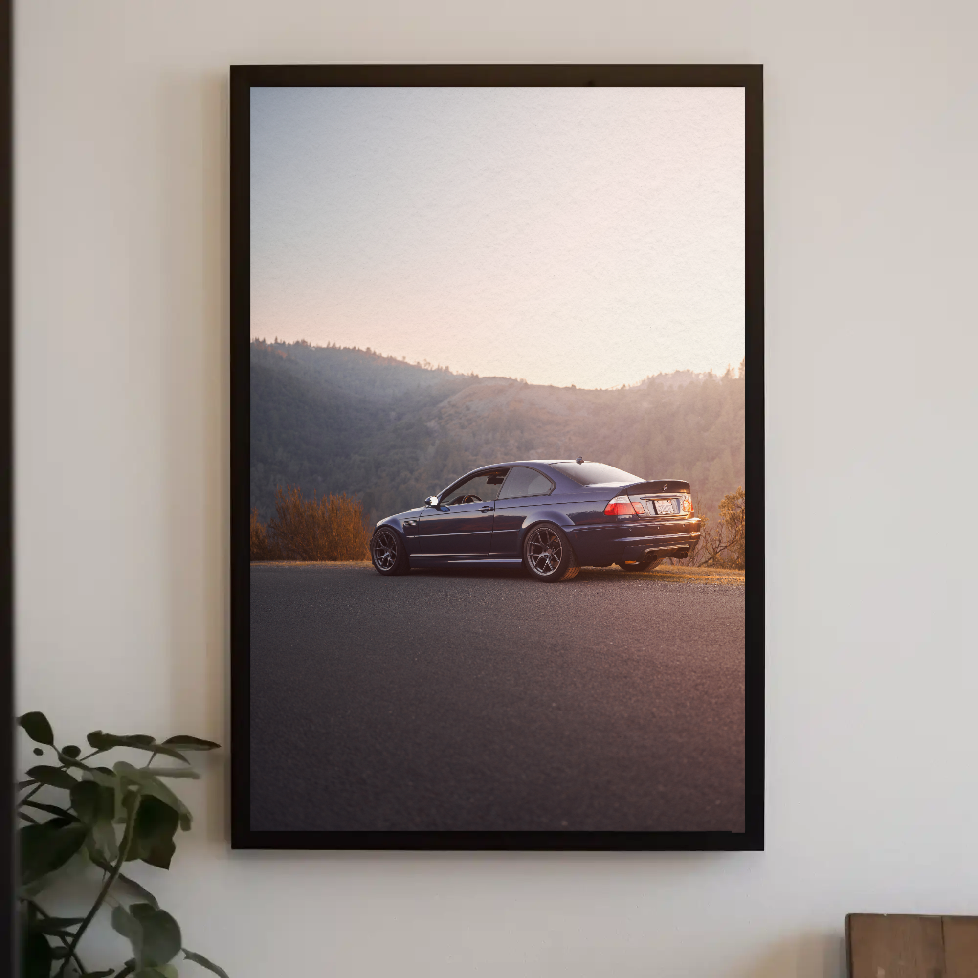 BMW E46 M3 Automotive Car Poster #001 - Throttle Designs