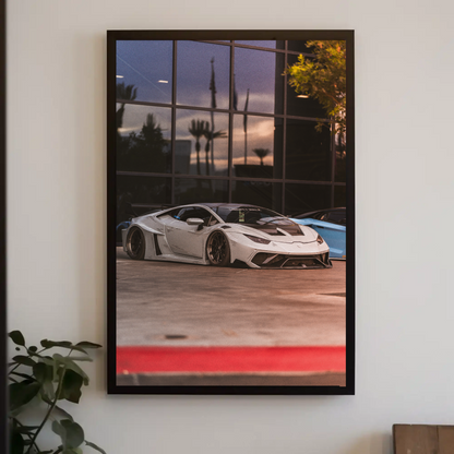 Lamborghini Huracan Automotive Car Poster #056 - Throttle Designs