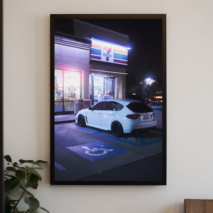 Subaru WRX STI Automotive Car Poster #013 - Throttle Designs