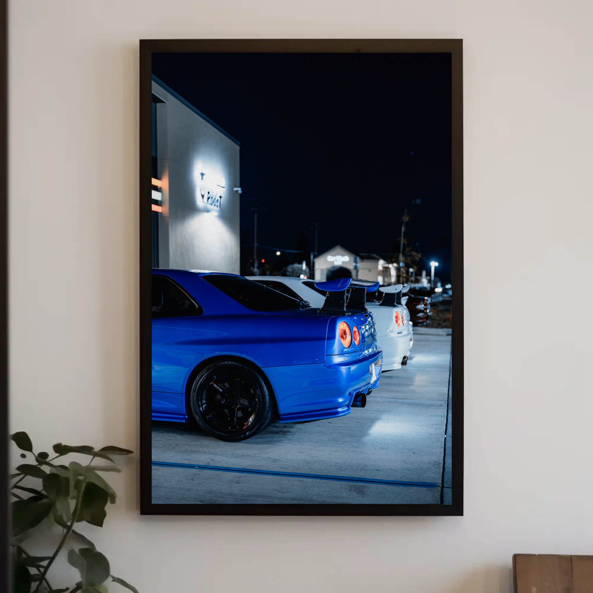 Nissan GTR R34 Skyline Automotive Car Poster #013 - Throttle Designs