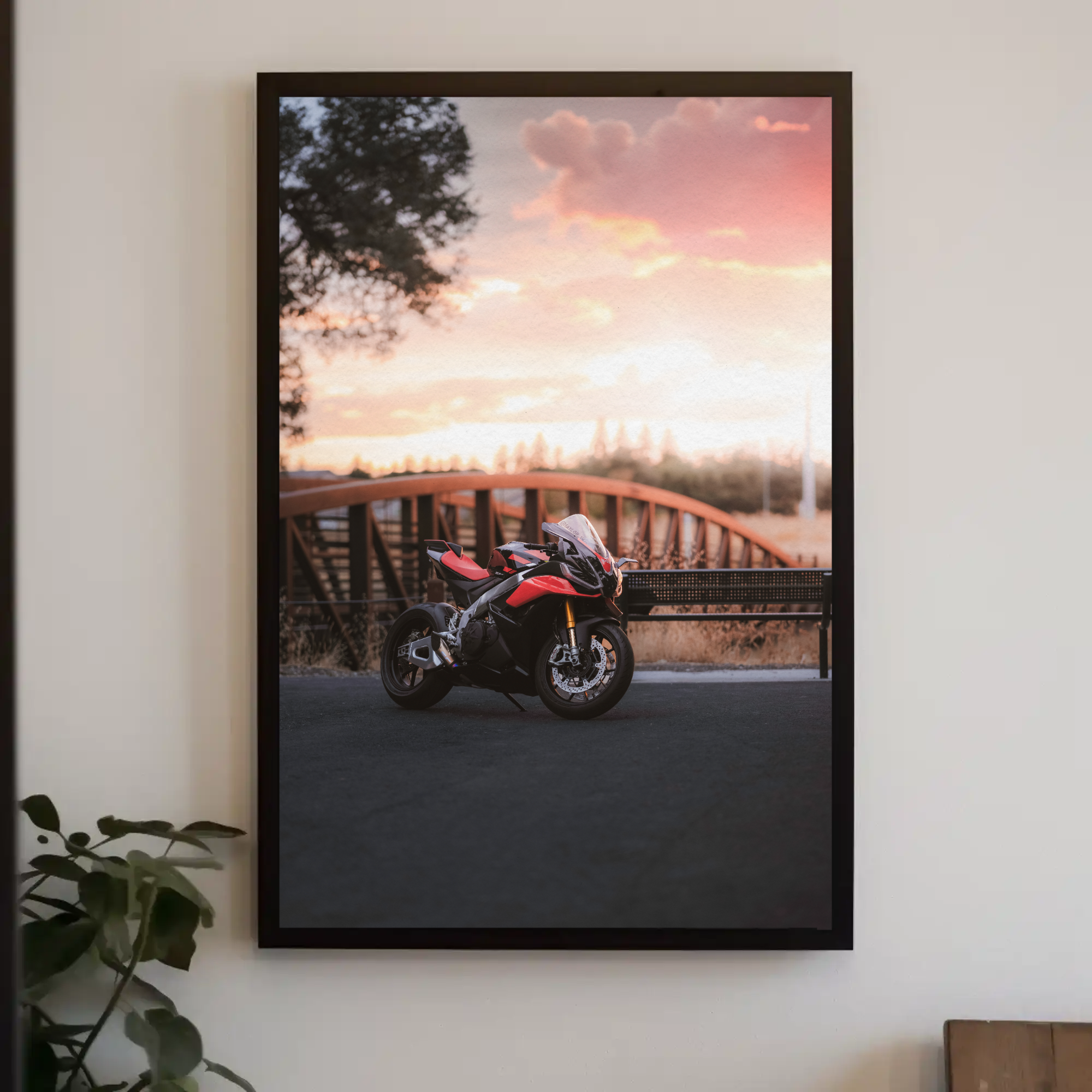 Aprilia RSV4 1100 Factory Motorcycle Poster #026 - Throttle Designs