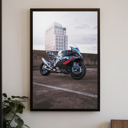 BMW M1000RR Motorcycle Poster #005 - Throttle Designs